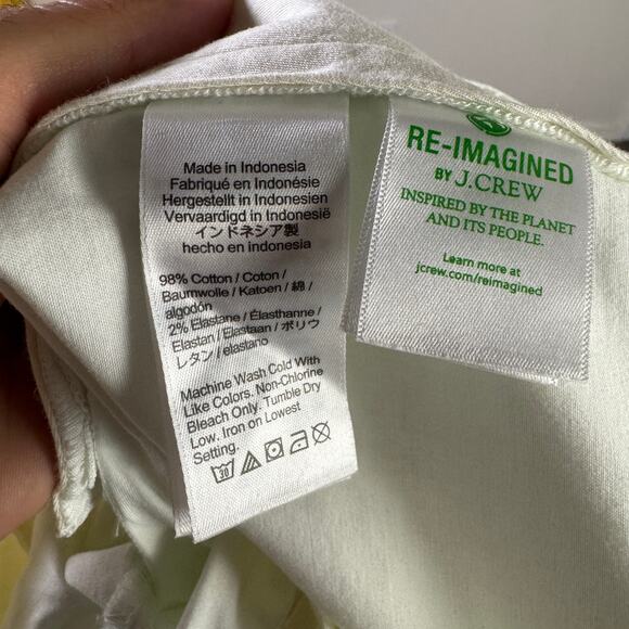 J.Crew 9" Portsider Stretch Chino Short Mens 36 White Zip Fly Lightweight Cotton - Picture 9 of 10